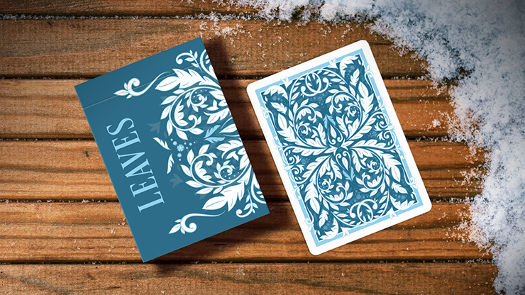 Leaves Winter (Blue) Playing Cards by Dutch Card House Company, on sale