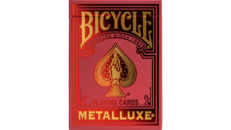 Bicycle Metalluxe Red Playing Cards by US Playing Card Co.