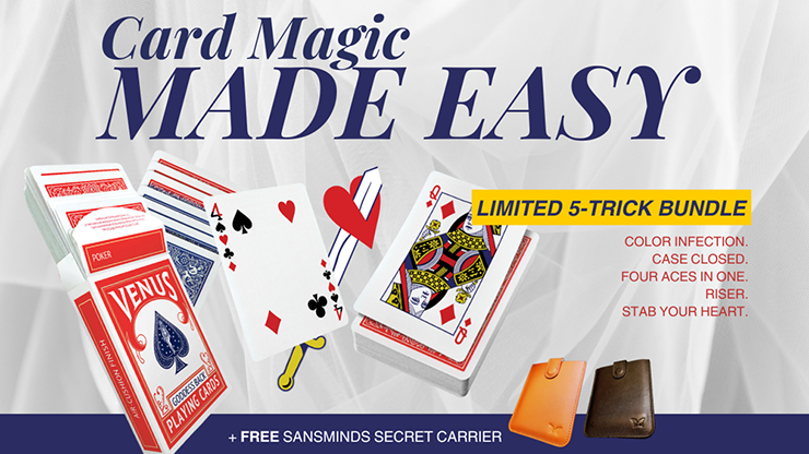 Card Magic Made Easy: Limited 5 - Trick Bundle (Black) by SansMinds