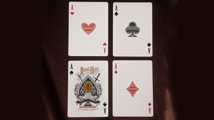 King's Head (Blue & Red) Playing Cards by Joker and the Thief