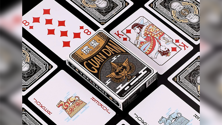 GUAN DAM -Warriors of the Three Kingdoms (Black) Playing Cards by YOKAGAME