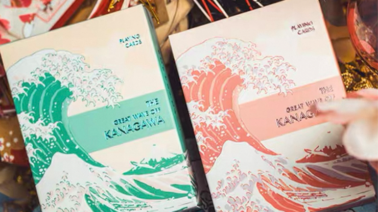 The Great Wave off Kanagawa V3 (Fresh Spring / Peppermint Green) Playing Cards