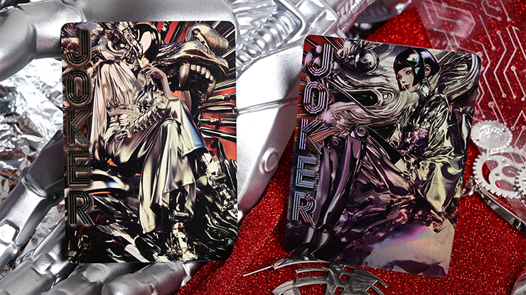 Robo-Geisha playing cards