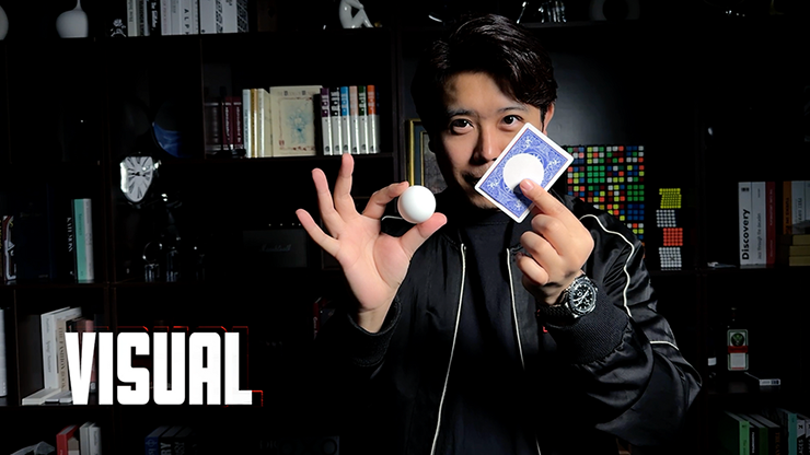 Ball on Card (Blue) by Bond Lee & MS Magic