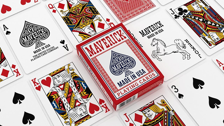 Maverick Made in the USA (Red) Playing Cards