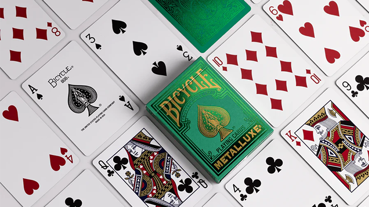 Bicycle Metalluxe Green Playing Cards by US Playing Card Co.