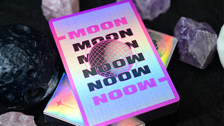 Moon (White Holo) Playing Cards