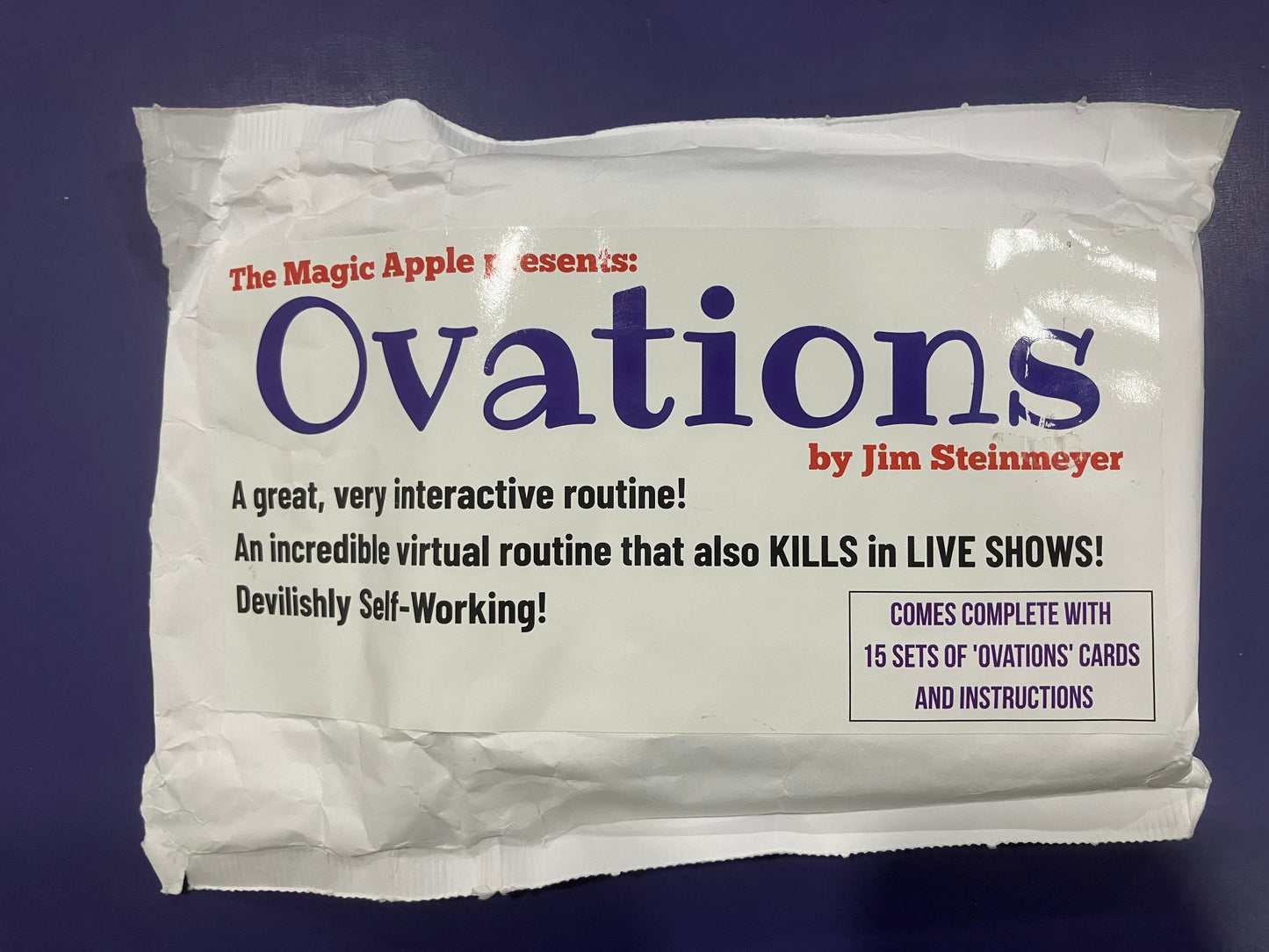 Ovations de Jim Steinmeyer - Astuce 