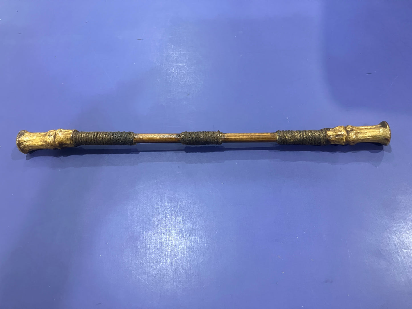 Handmade antique wooden magician's wand, used