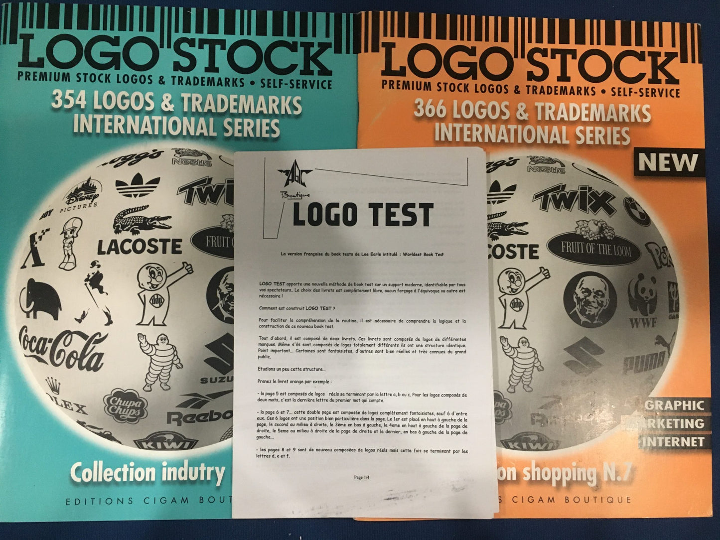Logo Book Test, French instructions, used