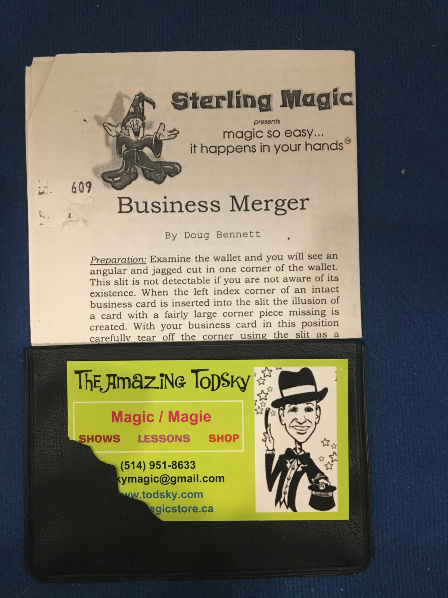 Business Merger, Sterling Magic, used