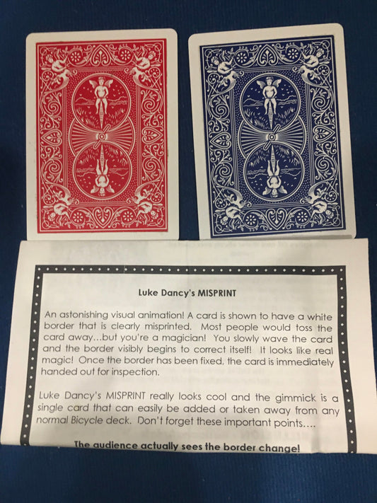 Erreur d'impression de Luke Dancy, utilisé