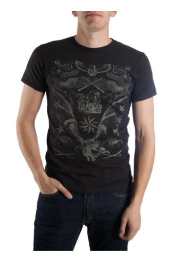 HARRY POTTER - T-shirt noir créatures pour hommes (petit)