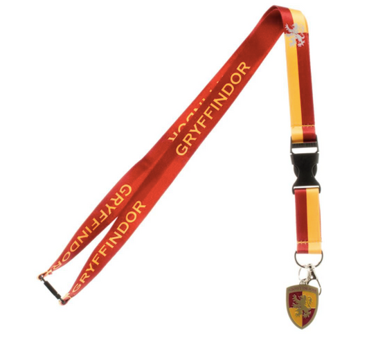 HARRY POTTER - GRYFFINDOR - School Lanyard w/Crest Charm