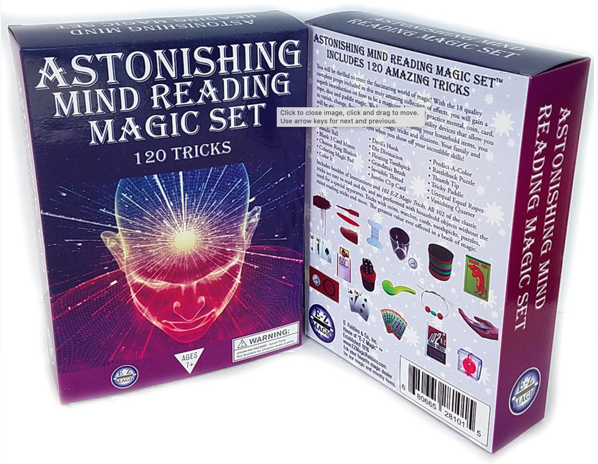Astonishing Mind Reading Magic Set - 120 Tricks Magic Kit