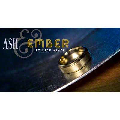 Ash and Ember Gold Beveled Size 8, 2 Rings by Zach Heath, on sale