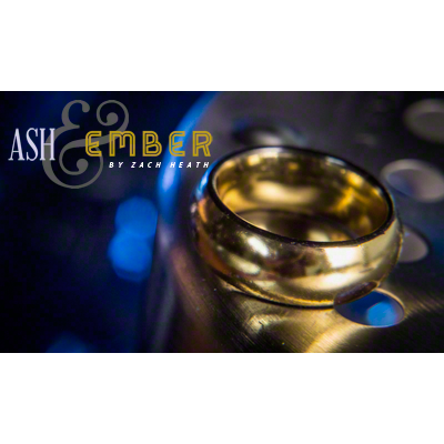 Ash and Ember Gold Curved Taille 8, 2 Anneaux par Zach Heath*