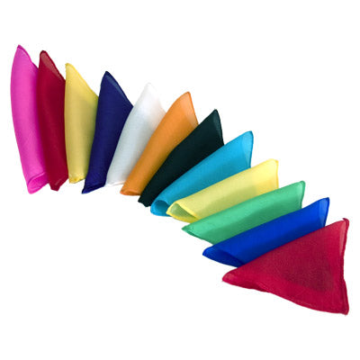 Silks 6 inch 12 Pack (Assorted) Magic by Gosh - Trick