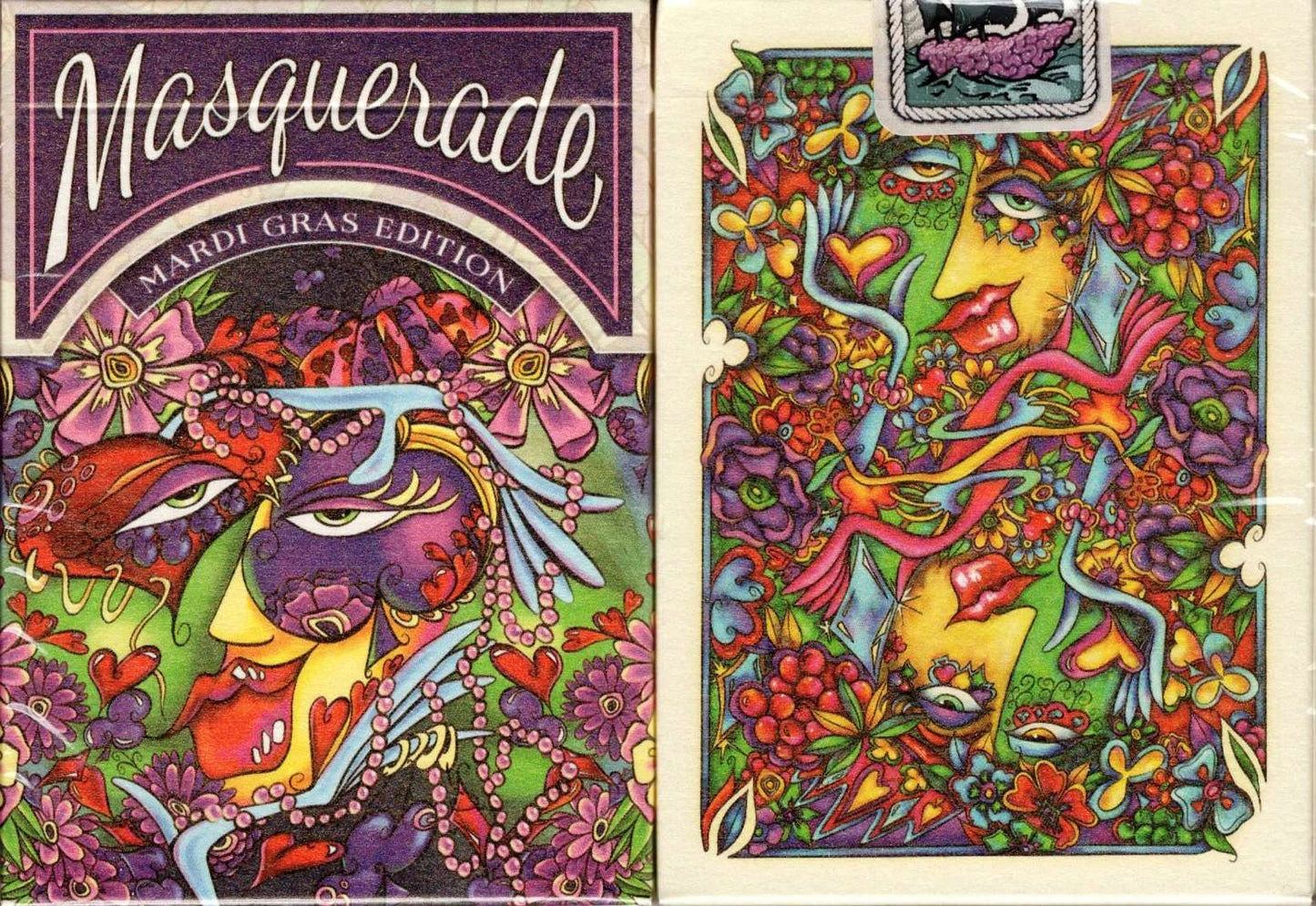 Cartes à jouer USPCC, édition Masquerade Mardi Gras, en vente