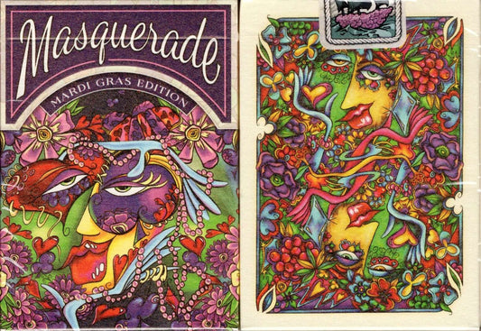 Cartes à jouer USPCC, édition Masquerade Mardi Gras, en vente