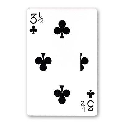 Jumbo Bicycle Card, 3 1/2 of Clubs -, Red Back