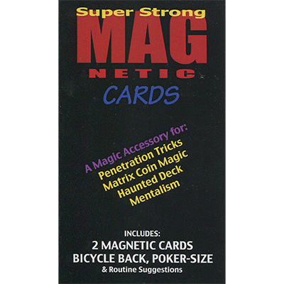 Cartes magnétiques, paquet de 2, rouge par Chazpro Magic*