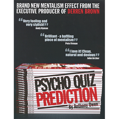 Prédiction du quiz psycho par Anthony Owen*