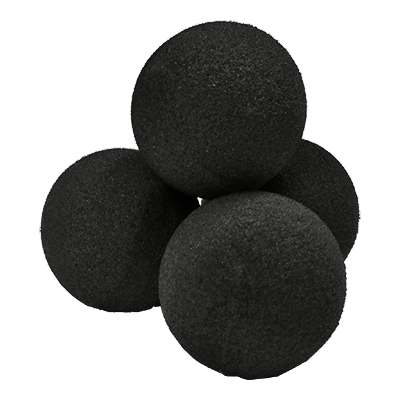 Ultra Soft, 2 Inch, Black, 4 Balls by Goshman