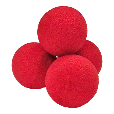 Ultra doux, 2 pouces, rouge, 4 balles par Goshman