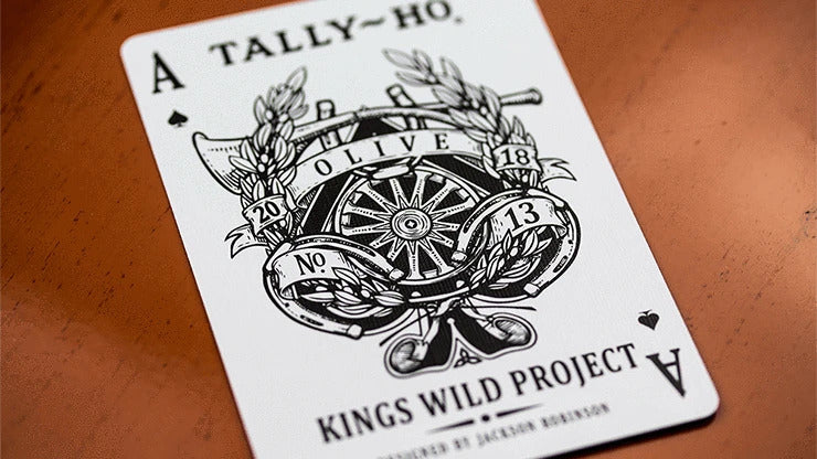 Olive Edition Tally-Ho playing cards, on sale