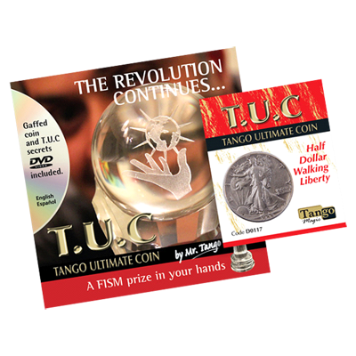 Tango Silver Line TUC, D0117 Walking Liberty Half Dollar (avec DVD) par Tango Magic