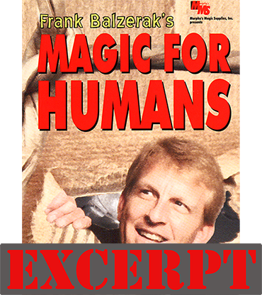Magic For Humans by Frank Balzerak - Video Download (Excerpt of Magic For Humans by Frank Balzerak)