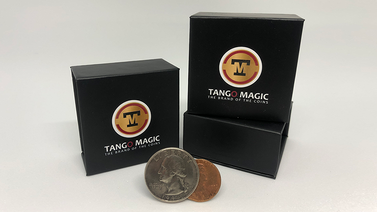 Tango Ultimate Coin (T.U.C) Quarter/Penny (D0127) with instructional DVD by Tango - Trick