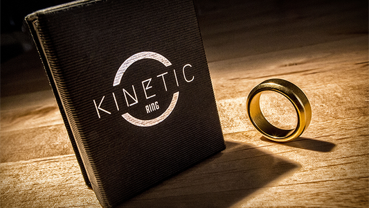 Kinetic PK Ring (Gold) Beveled size 10 by Jim Trainer - Trick