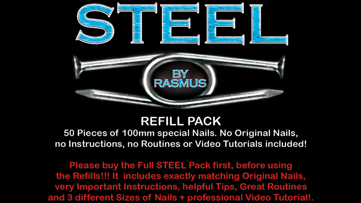 STEEL Refill Nails 50 ct. (100mm) by Rasmus - Trick