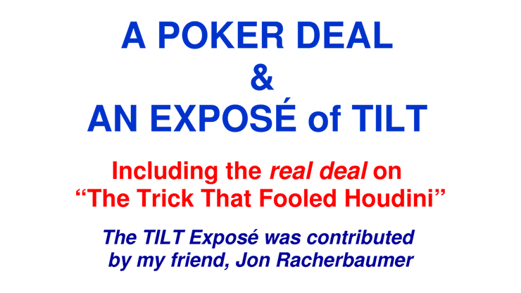 A Poker Deal & An Exposé of TILT by Paul A. Lelekis - ebook