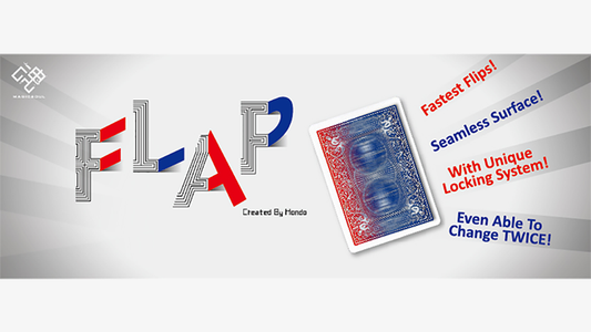 Modern Flap Card Double Sided (KS to QH / BLUE to RED) by Hondo