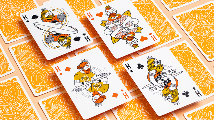 Surfboard V2 Playing Cards by Riffle Shuffle