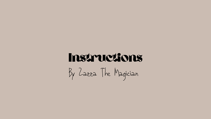 INSTRUCTIONS by Zazza The Magician - Video Download