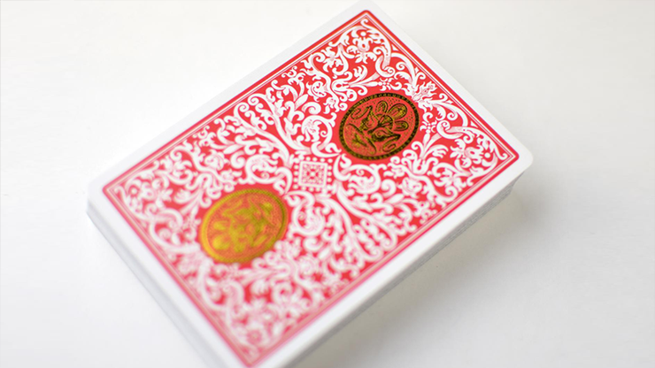 Royal Zen (RED/GOLD) Playing Cards by Expert Playing Cards