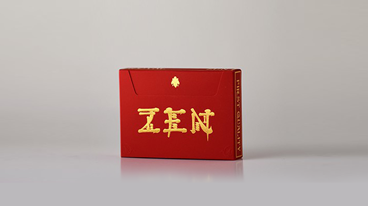 Royal Zen (RED/GOLD) Playing Cards by Expert Playing Cards