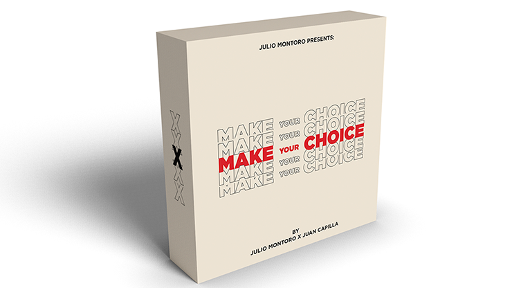MAKE YOUR CHOICE (Gimmicks and Online Instruction) by Julio Montoro and Juan Capilla - Trick