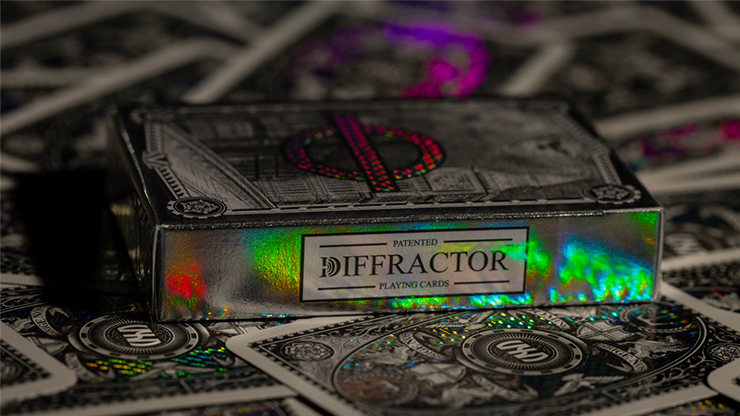 London Diffractor Silver Playing Cards