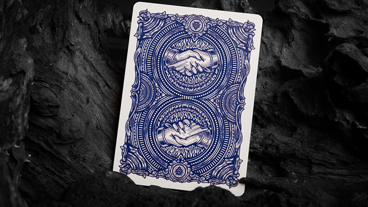 Deal with the Devil (Cobalt Blue) UV Playing Cards by Darkside Playing Card Co