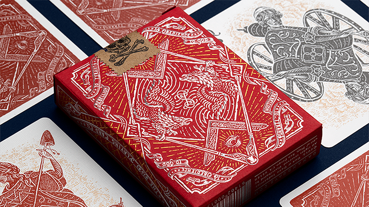 Sons of Liberty Patriot Red Playing Cards