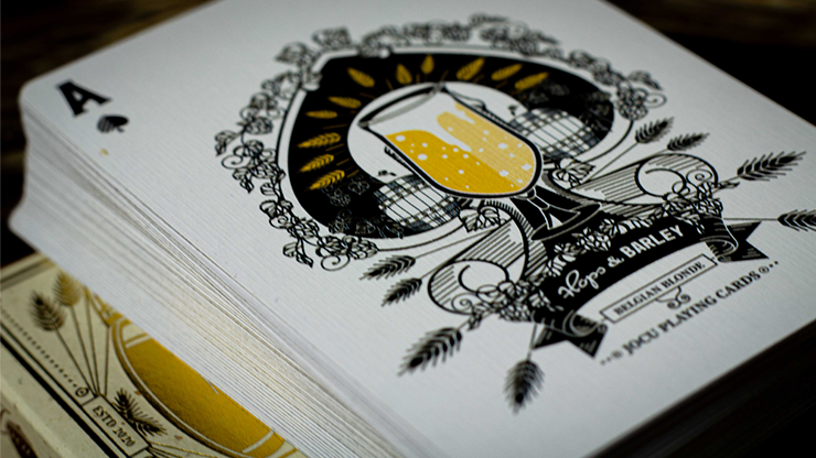 Hops & Barley (Belgian Blond) Playing Cards by JOCU Playing Cards