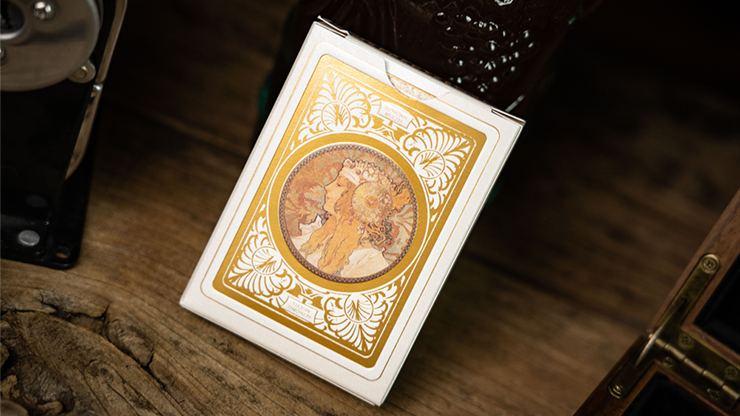 Mucha Gismonda Standard Gold Edition Playing Cards by TCC