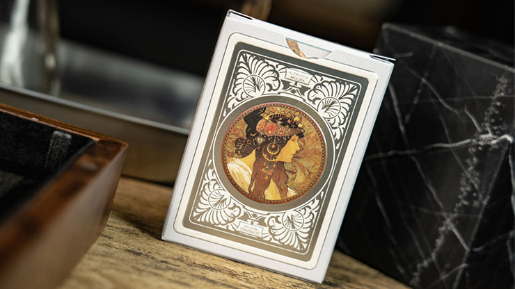 Mucha Princess Hyacinth Silver Edition Playing Cards by TCC