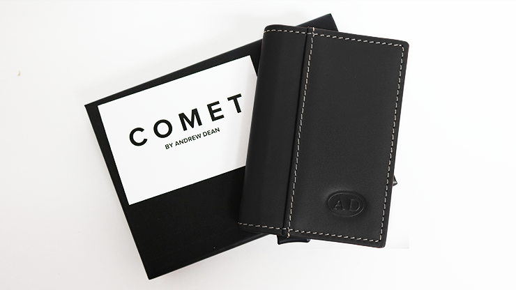 Comet Black Leather Red Shell (Gimmicks and Online Instruction) by Andrew Dean - Trick