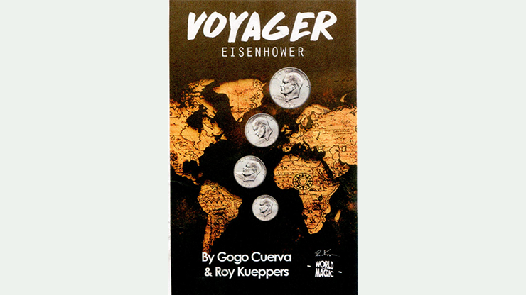 Voyager US Eisenhower Dollar (Gimmick and Online Instruction) by GoGo Cuerva - Trick